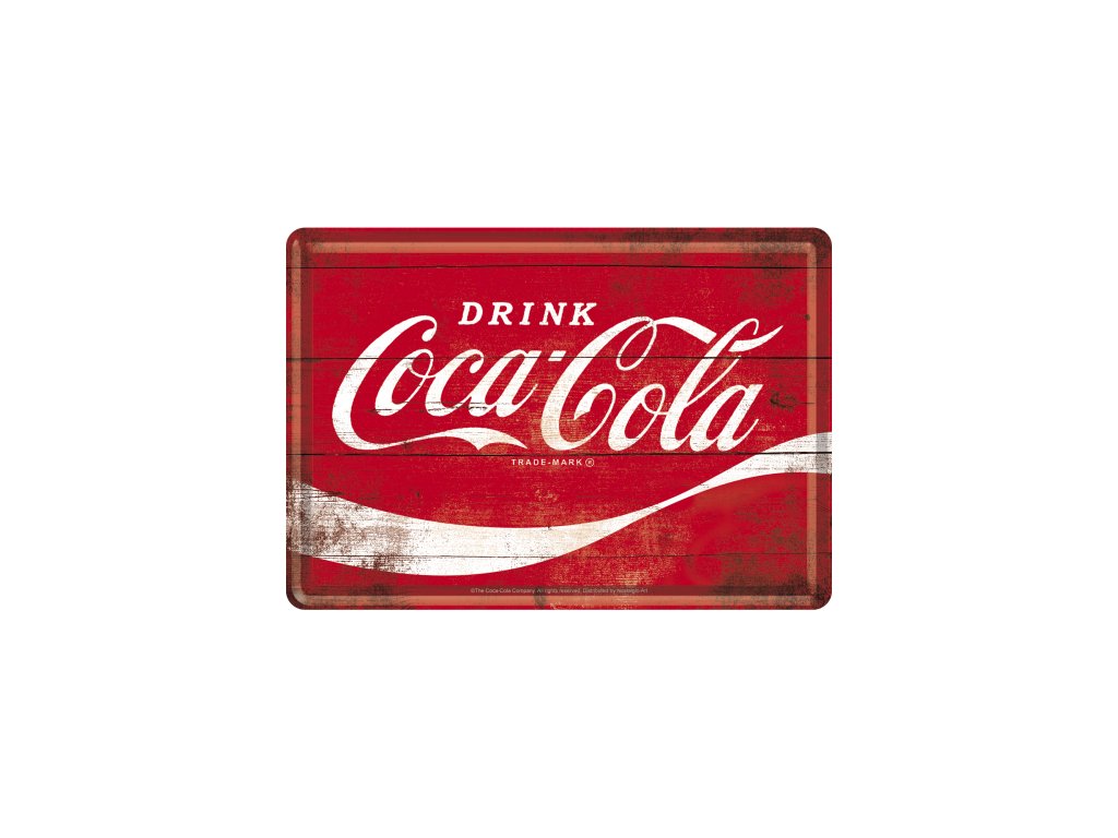 Plechová Pohľadnica Coca-Cola