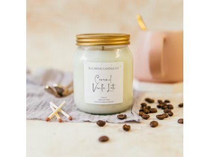 Sójová Vonná Svíčka - Caramel Vanilla Latte