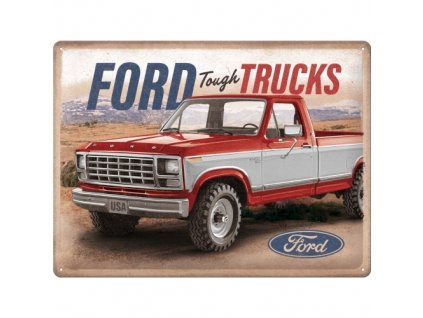 Plechová Cedule Ford Tough Trucks