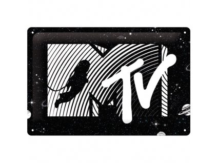 Plechová Cedule MTV Moonman Logo