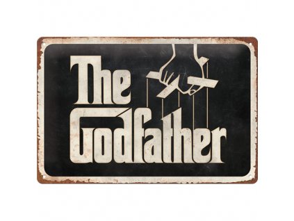 Obraz - Plechová Cedule The Godfather Logo