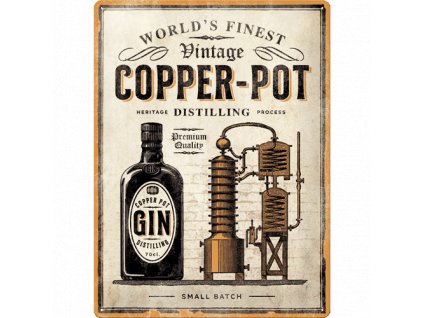 Plechová Ceduľa Copper Pot Gin