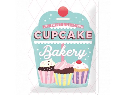 Plechová Ceduľa Cupcake Bakery