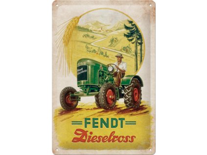 Plechová Ceduľa Fendt Dieselross