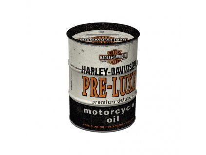 Plechová Pokladnička Barel - Harley Davidson Pre-Luxe
