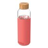 Sklenená Fľaša So Silikónom Quokka Flow - Pink Botanical