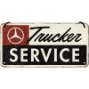 Plechová Cedule Mercedes Benz Trucker Service