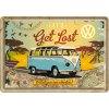 Plechová Pohľadnica VW Let's Get Lost