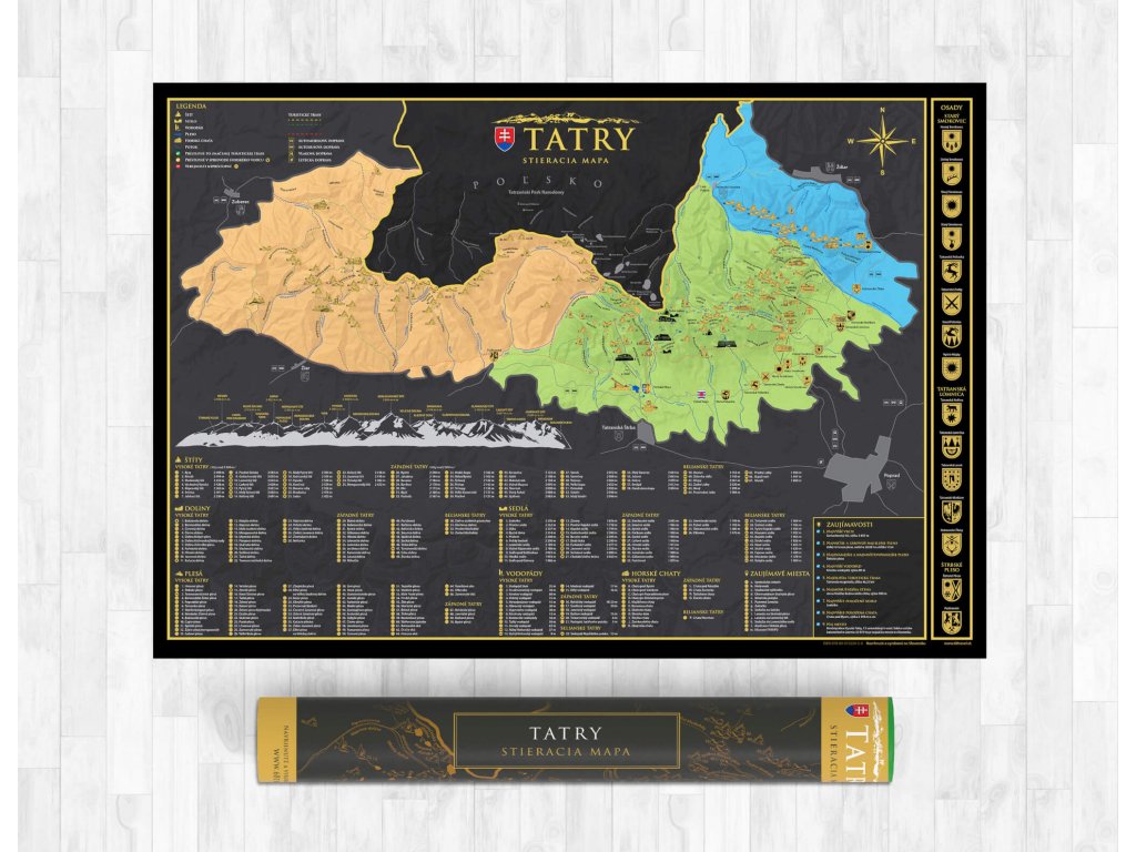 Stieracia Mapa Západné, Belianske a Vysoké Tatry 3