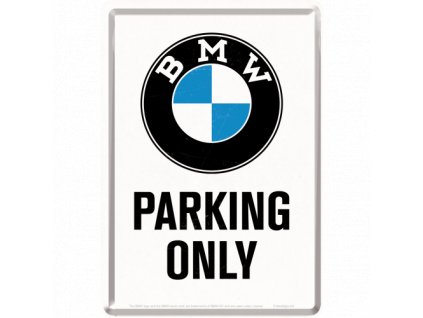 Plechová Pohľadnica BMW Parking Only