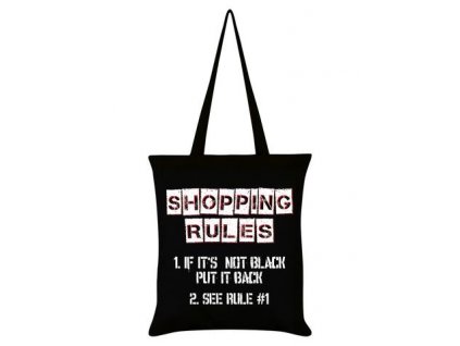Bavlnená Taška Shopping Rules