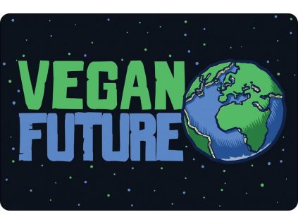 Plechová Ceduľka Vegan Future