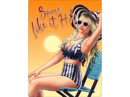 Plechová Ceduľa PinUp - Some Like it Hot