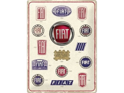 Plechová Ceduľa Fiat (Logo Evolution)