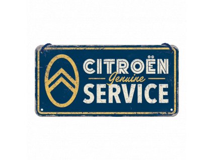 Plechová Ceduľa Citroën Genuine Service