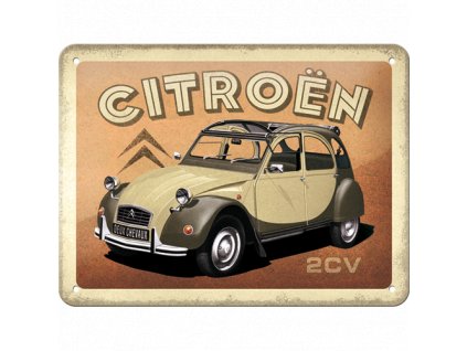 Plechová Ceduľa Citroën 2CV