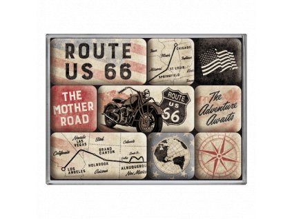 Sada Magnetiek - Route 66 Bike Map