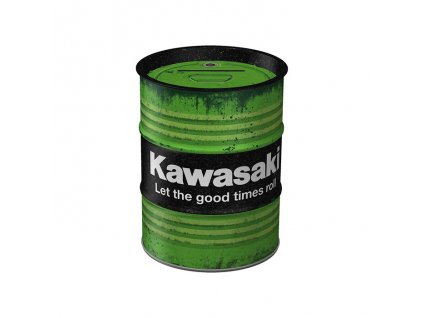 Plechová Pokladnička Barel - Kawasaki Let The Good Times Roll