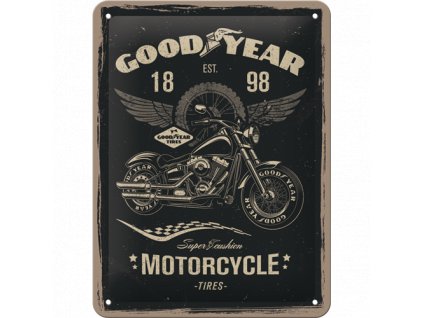 Plechová ceduľa Good Year Motorcycle