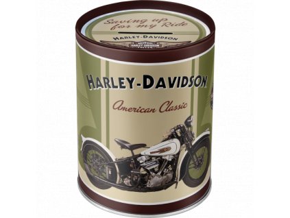 Plechová Pokladnička  - Harley Davidson Knucklehead