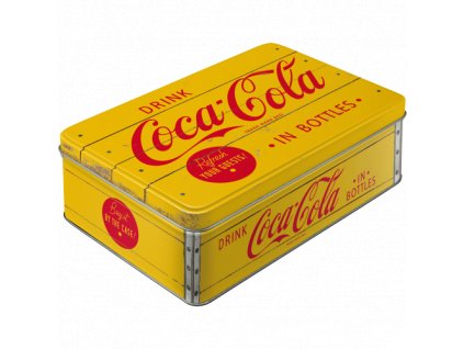 Plechová Dóza Plochá - Coca Cola