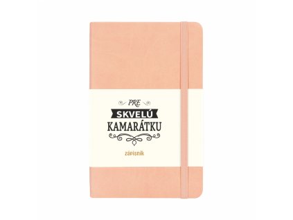 Linajkovaný Zápisník Ružový - Pre Skvelú Kamarátku