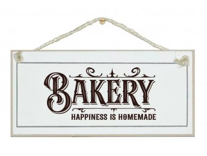 Drevená Cedula - Bakery