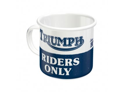 Plechový Hrnček Triumph Riders Only