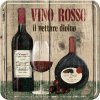 Plechové Podtácky Vino Rosso