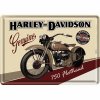 Plechová Pohľadnica Harley-Davidson 750 Flathead