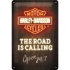 Plechová Ceduľa Harley Davidson The Road Is Calling