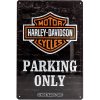 Plechová Ceduľa Harley-Davidson Parking Only