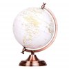 Bielo Zlatý Glóbus Na Kovovom Podstavci - priemer 20 cm 2