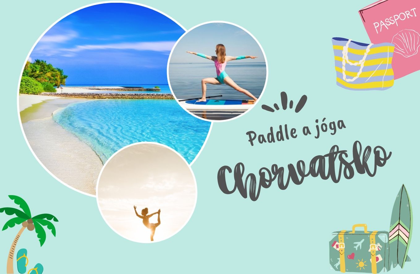 Paddleboard jóga v Chorvatsku