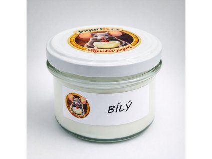 Jogurt bílý ve skle (v plastu)