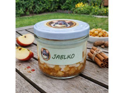 Jablko se skořicí ve skle