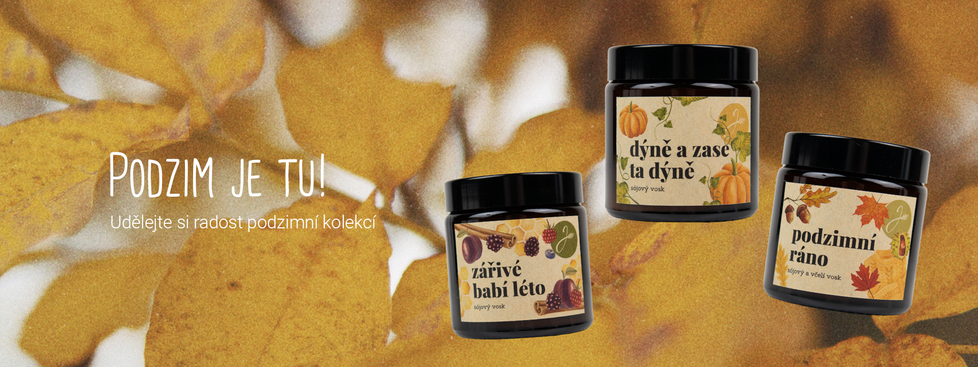 Podzimní kolekce sójových svíček