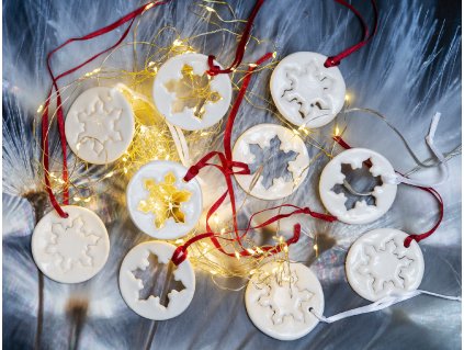 Porcelánové ozdoby. Hvězdy.  Porcelánové ozdoby.  Hvězdy Kolečka.