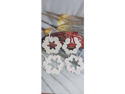 Porcelánové ozdoby. Hvězdy.  Porcelánové ozdoby.  Hvězdy.