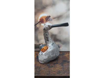 Keramická socha. Kolpík a vejce.  Keramická socha. Kolpík a vejce.