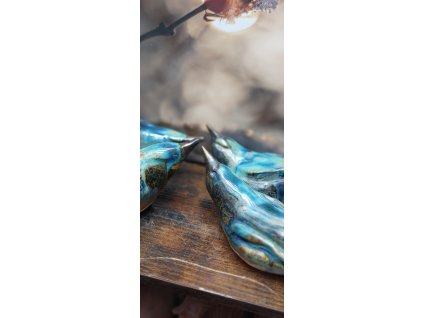 Keramický ptáček Edice Blue  Keramický ptáček Edice Blue