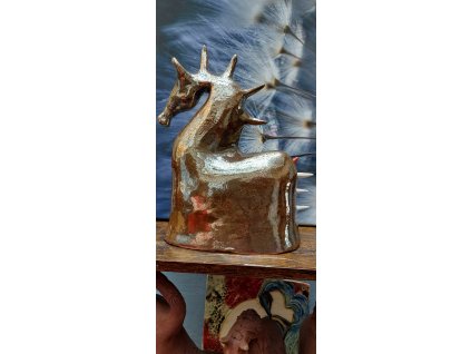 Keramický koník Zlatobronz