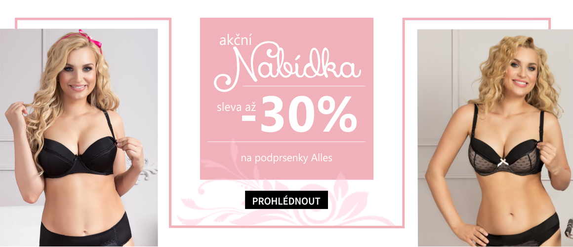 Sleva 30% na podprsenky mama Alles