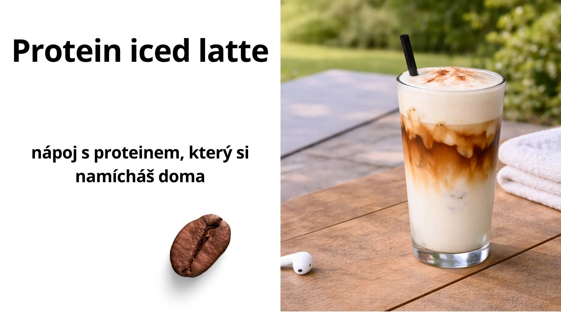 Protein iced latte — recept, příprava a doporučená káva