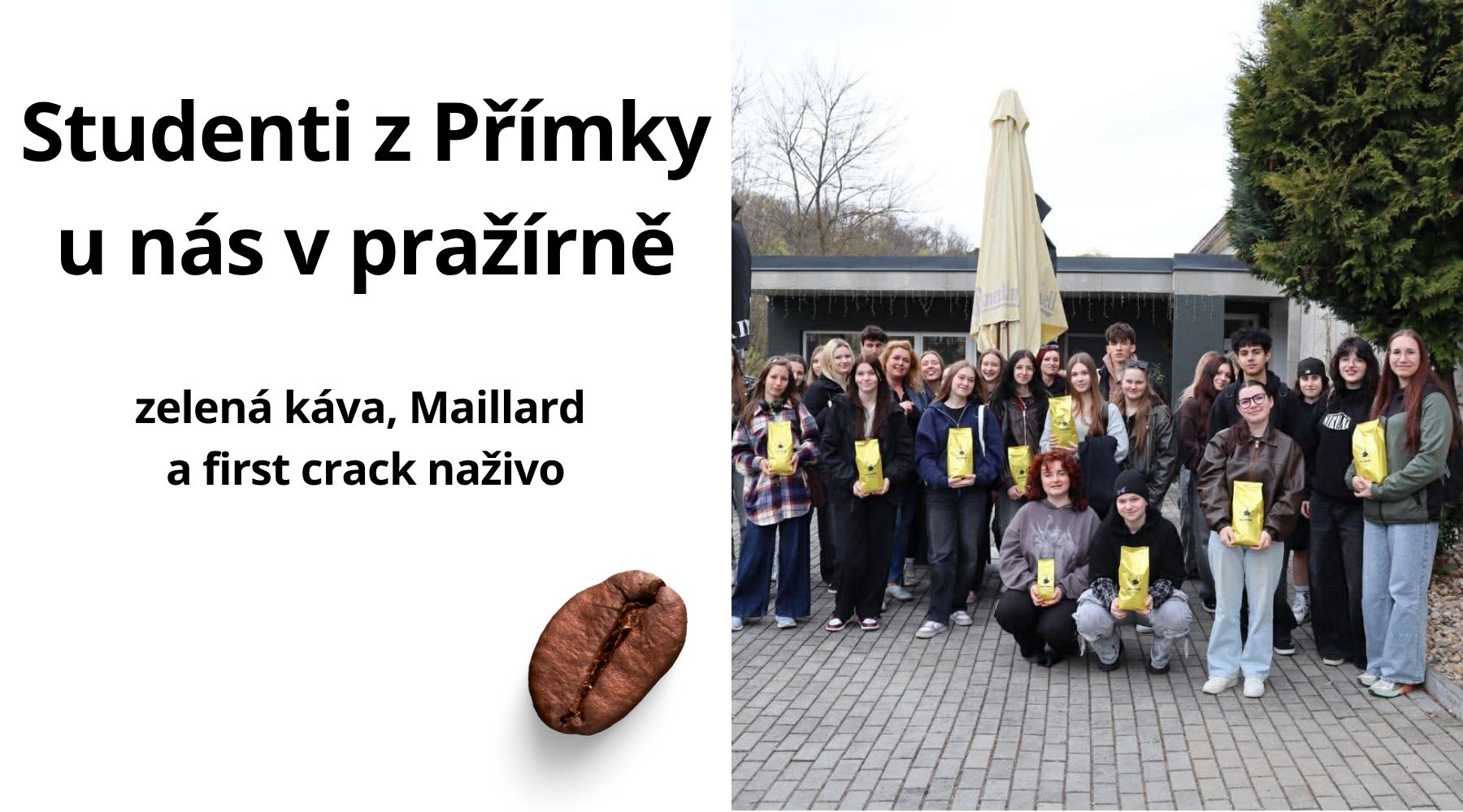 Školní exkurze pražírny Johnny Coffee