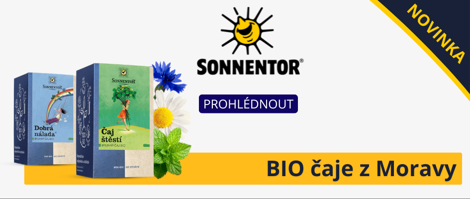 Sonnentro bio čaje z Moravy koupíš u Johnny Coffee