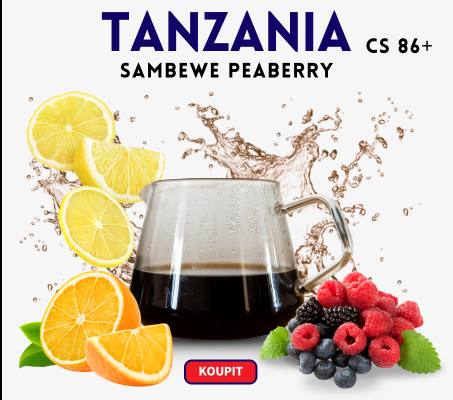 Káva z Afriky - Tanzanie Sambewe Peaberry Cupping score 86+