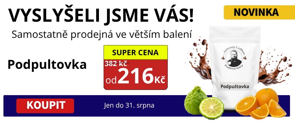 Káva podpultovka nově v prodeji