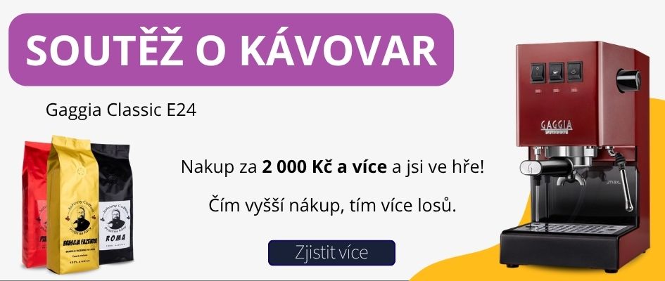 Vyhraj pákový kávovar u Johnny Coffee