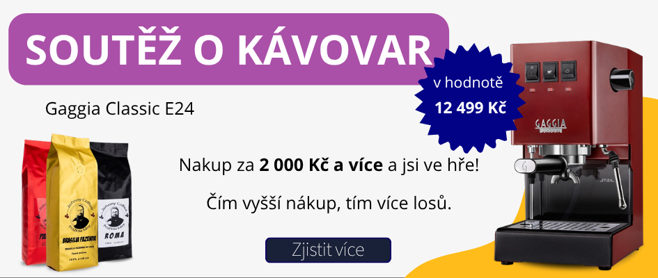 Vyhraj pákový kávovar u Johnny Coffee